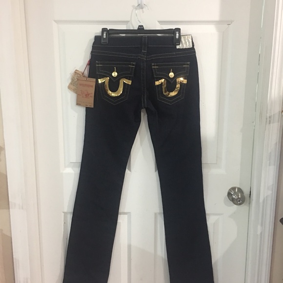 True Religion Sequin womens Pocket Jeans 29 NWTS - Picture 2 of 9
